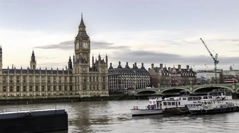 Hyperlapse view of the House of Parliament Stock Footage 59045027