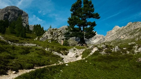 Hyperlapse walk in the dolomites Stock Footage 112646077