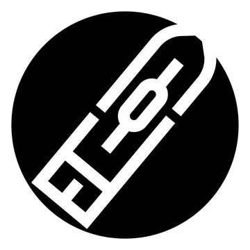 Hyperlink data connection interface button icon Stockillustratie