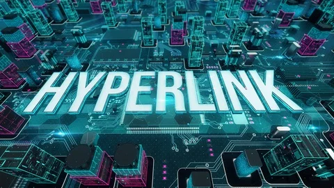 Hyperlink with digital technology concept Stock Footage 104632103