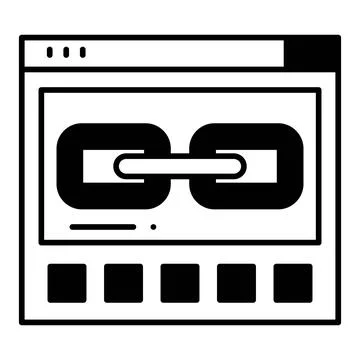 Hyperlink Dualtone Icon Stock Illustration