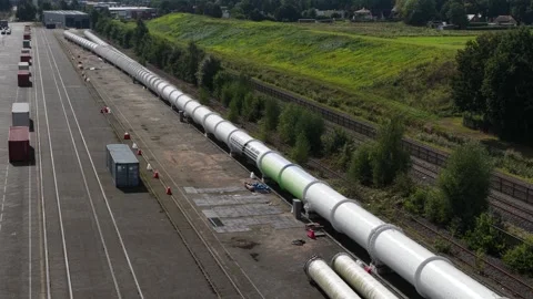 Hyperloop concept, vacuum train, pneumatic tube technology, high speed Stock Footage 319179712