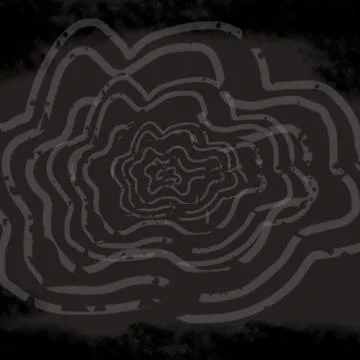 HyperLoop. Fractal loop on balck blackground Abstract Stock Illustration