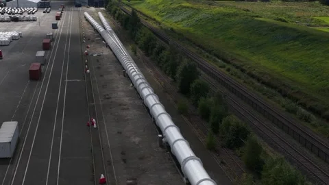 Hyperloop test center, prototype tube, futuristic high speed travel concept. Stock Footage 317942055