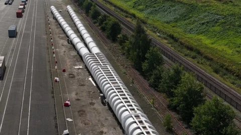 Hyperloop test center, prototype tube, futuristic high speed travel concept. Stock Footage 319531082