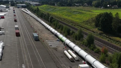 Hyperloop test facility. The hyperloop is a concept for a vacuum train Stock Footage 317101648