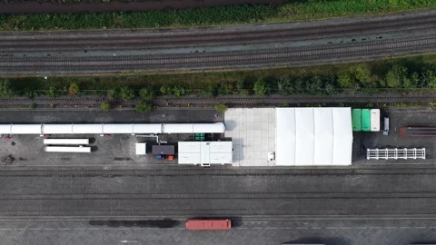 Hyperloop test facility. The hyperloop is a concept for a vacuum train Stock Footage 317101752