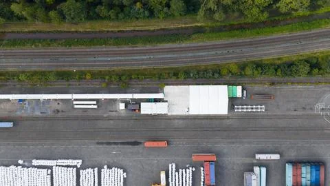 Hyperloop test facility in Veendam, The Netherlands. Future of transportation. 스톡 사진