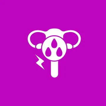 Hypermenorrhea glyph icon Stock Illustration