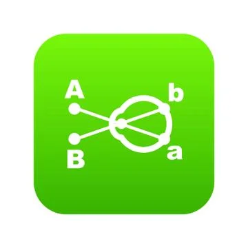 Hyperopia icon, simple style Stock Illustration