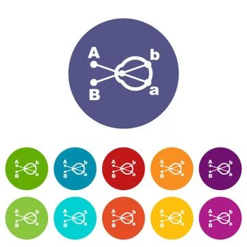 Hyperopia icon, simple style Stock Illustration