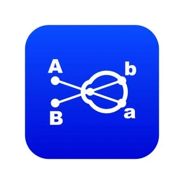 Hyperopia icon, simple style Stock Illustration