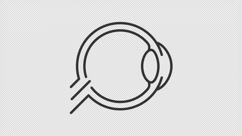 Hyperopia line animation Video stock 267696715