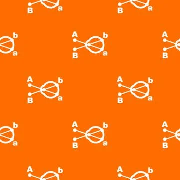 Hyperopia pattern orange Stock Illustration