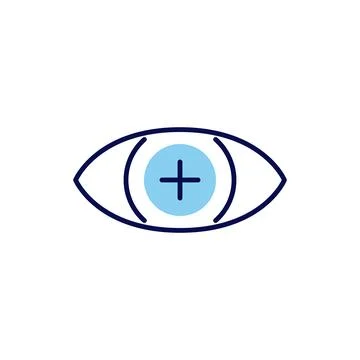 Hyperopia related vector icon. Stock Illustration