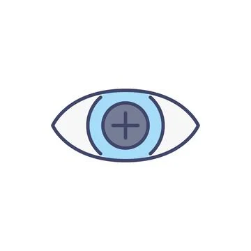 Hyperopia related vector icon. Stock Illustration