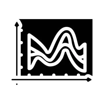 Hyperparameter tuning machine learning glyph icon vector illustration Stockillustratie