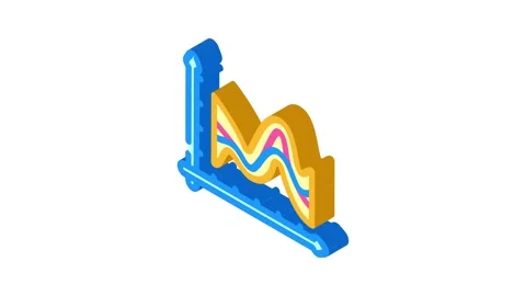 Hyperparameter tuning machine learning isometric icon animation Stock Footage 327280788