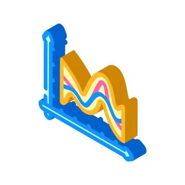 Hyperparameter tuning machine learning isometric icon vector illustration Illustrazione stock
