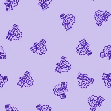 Hyperparameter tuning machine learning line seamless pattern イラスト素材