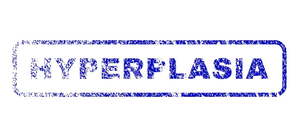 Hyperplasia Rubber Stamp Stock Illustration