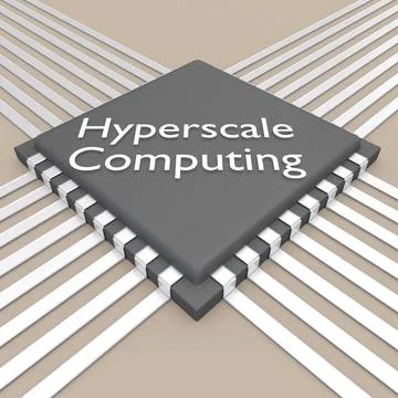 Hyperscale Computing concept Stock Illustration