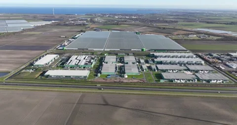 Hyperscaler data center, cloud services, data hub, data campus, DRUPS, cloud Stock Footage 302481709