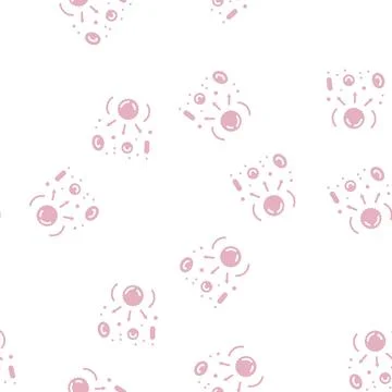 Hypersensitivity blood glyph seamless pattern Illustrazione stock
