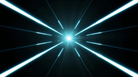 Hyperspace Background With Shining Starburst Stock Footage 97060160
