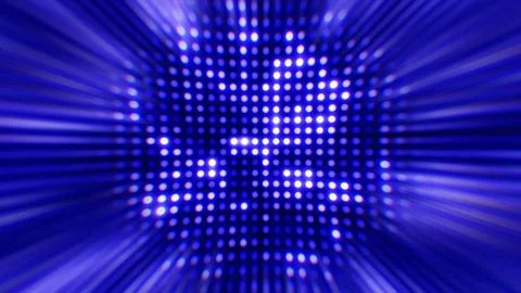 Hyperspace blue led zoom motion blur digital background Stock Illustration