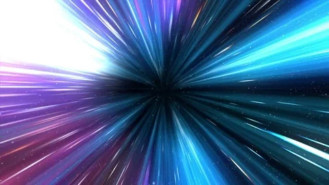 Hyperspace Flight Tunnel Stock Footage 80992140