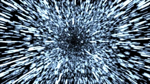 Hyperspace jump - 3d render looped. Stock Footage 167607062