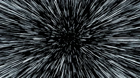 Hyperspace jump animation Stock Footage 139339435