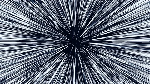 Hyperspace jump animation Stock Footage 139339566