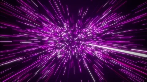 Hyperspace Jump Loop neon lines Stock Footage 170051442
