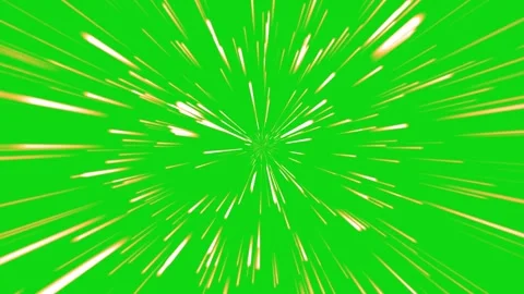Hyperspace Jump Speed Warp Effect Green Screen Stock Footage Stock Footage 305089290