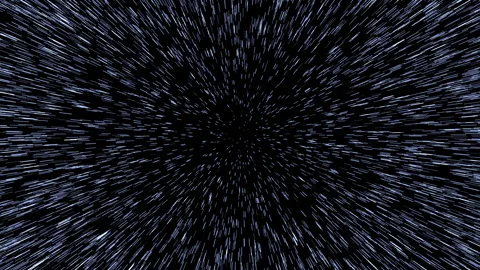 Hyperspace Jump through Starfield: Sci-Fi Warp Drive and Grav Jump Effect 스톡 동영상 331109892