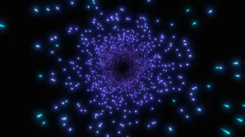 Hyperspace jump through the stars to a distant space. 3D rendering. Stock Footage 167762012