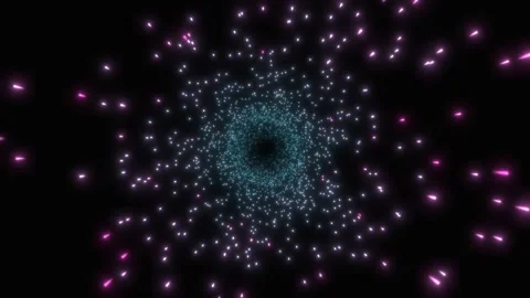Hyperspace jump through the stars to a distant space. 3D rendering. Stock Footage 167876153