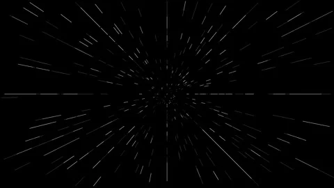 Hyperspace light speed animation 4K Stock Footage 336517076