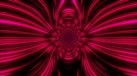 Hyperspace linear tunnel Ilustração Stock