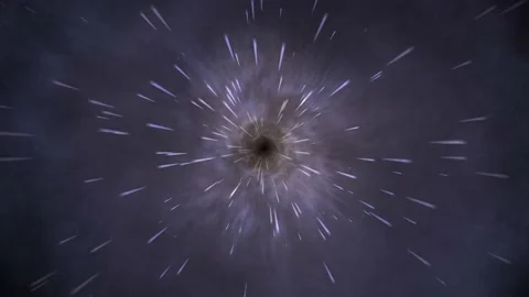 Hyperspace motion graphics with night background Stock Footage 157161893