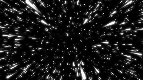 Hyperspace Travel Animation Loop Stock Footage 300075014