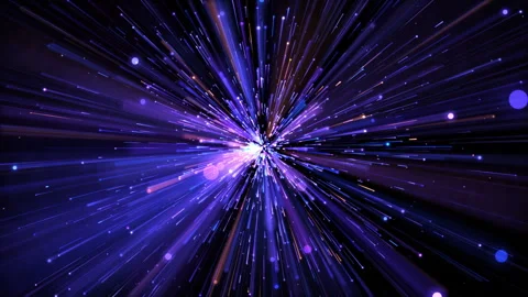 Hyperspace traveling through star fields flying extremely fast light speed. Stock Footage 245730627