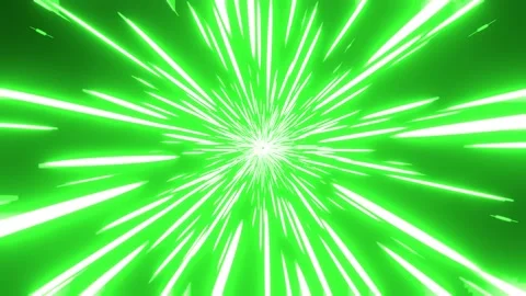 Hyperspace tunnel and big data transmission. Anime Speed Lines green Background. Stock Footage 194053644