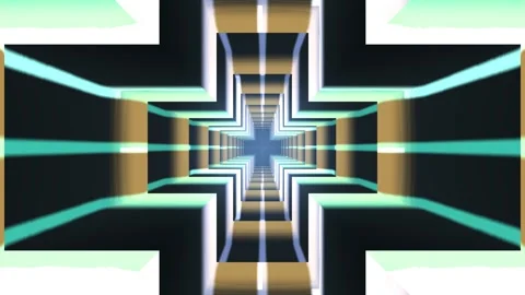 Hyperspace typography transition with seamless motion Stock Footage 342481146