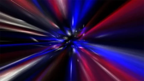 Hyperspace Warp Jump Animation Stock Footage 301269611