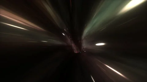 Hyperspace warp tunnel through time and space animation. Stock Footage 160480879