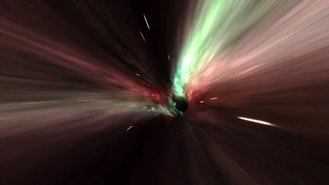 Hyperspace warp tunnel through time and space animation Stock Footage 296738761