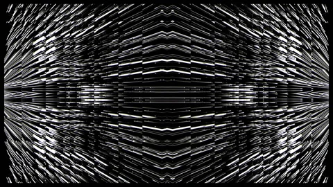Hyperspace White Lines Waves Strokes Motion Background Pattern VJ Loop Stock Footage 145129508
